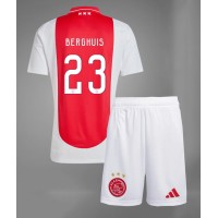 Maglia Calcio Ajax Steven Berghuis #23 Prima Divisa Bambino 2024-25 Manica Corta (+ pantaloncini)